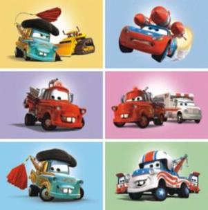 Opakowanie Klocki drewniane - Auta 6 DINO