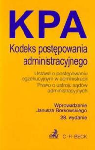 Okładka książki Kodeks postepowania administracyjnego wyd. 28