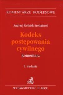 Okładka książki Kodeks postępowania cywilnego. Komentarz wyd. 5