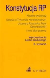Okładka książki Konstytucja RP wyd. 9. Teksty Ustaw