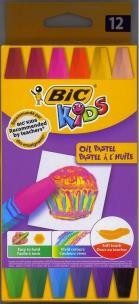 Opakowanie Kredki pastele olejowe (12 szt.) BIC