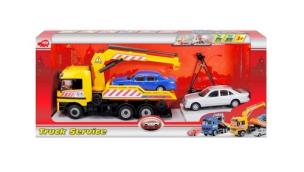 Opakowanie Laweta żółta z 2 samochodami