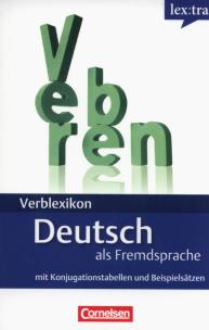 Okładka książki Lextra Verblexikon Deutsch als Fremdsprache mit Konjugationstabellen und Beispielsätzen