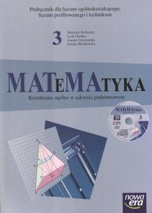 Okładka książki Matematyka LO 3 ZP Podr NE