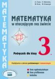 Okładka książki Matematyka w otacz LO 3 podr. Z.R. 2009 PODKOWA