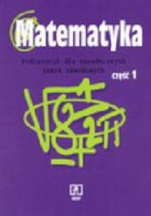 Okładka książki Matematyka ZSZ 1 podr Wojciechowska, WSiP