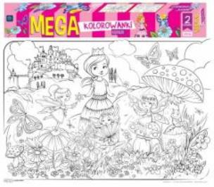 Opakowanie Mega Kolorowanki Księżniczki