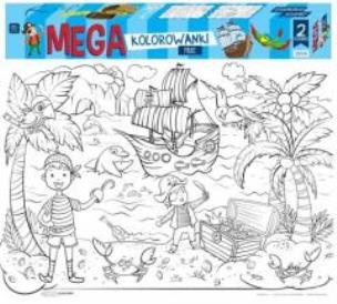 Opakowanie Mega Kolorowanki Piraci