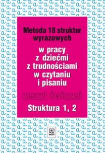 Okładka książki Metoda 18 struktur wyrazowych cz.1 i 2  WSIP