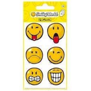 Opakowanie Naklejki A ozdobne Smiley duże