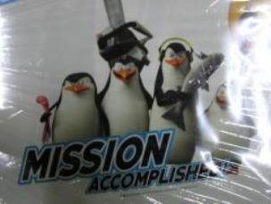 Opakowanie Naklejki dekoracyjne A3 kpl 4 ark. Pingwiny Movie