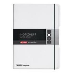 Okładka książki Notatnik A4/2x40K kratka+linia My.BookF biały