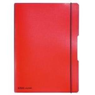 Okładka książki Notatnik A4/2x40K kratka+linia My.BookF czerwony