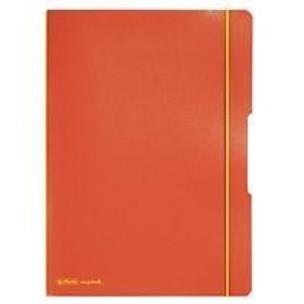Okładka książki Notatnik A4/2x40K kratka+linia My.BookF pomarańcz