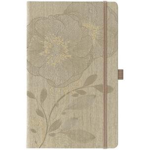 Opakowanie Notatnik Ivory A5 Duży kwiat beż