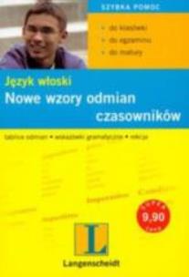 Okładka książki Nowe wzory odmian czasowników. J. włoski ''L