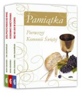 Okładka książki Pamiątka Pierwszej Komunii Św. Pakiet 3 książek