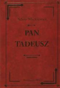 Okładka książki Pan Tadeusz - skóra, oprawa tw. Ibis