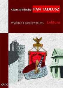 Okładka książki Pan Tadeusz z oprac. GREG