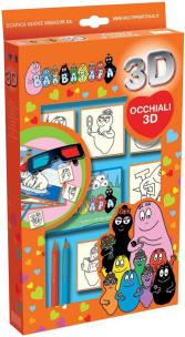 Opakowanie Pieczątki 3D + okulary Barbapapa