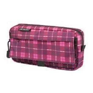 Opakowanie Piórnik kosmetyczka 2 kieszenie Karo pink