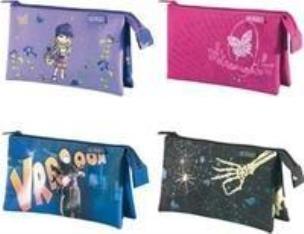 Opakowanie Piórnik kosmetyczka 3 kieszenie midi dziewczęcy