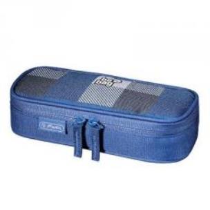 Opakowanie Piórnik kosmetyczka Cube Karo niebieski/popiel