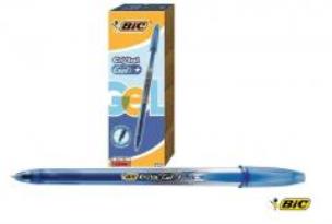 Opakowanie Pióro żel. Cristal Gel +Fine Niebieski (12szt) BIC