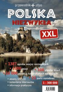 Okładka książki Polska Niezwykła XXL przewodnik +atlas
