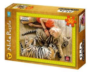 Okładka książki Puzzle Nela małą reporterka Tygrys