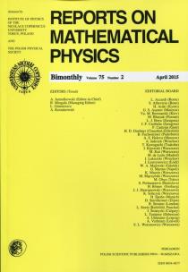 Opakowanie Reports on Mathematical Physics 75/2 2015 Pergamon