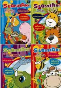 Okładka książki Słodziaki kolorowanka + zabawy logiczne MIX