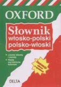 Okładka książki Słownik włosko-polski polsko-włoski Oxford