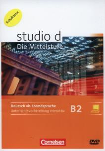 Opakowanie studio: Die Mittelstufe Deutsch als Fremdsprache B2: Band 1 und 2 Unterrichtsvorbereitung interaktiv auf DVD-ROM (Schullizenz) Mit Kurs- und Übungsbuch für Whiteboard oder Beamer