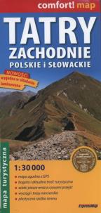 Opakowanie Tatry Zachodnie polskie i słowackie mapa turystyczna 1:30 000