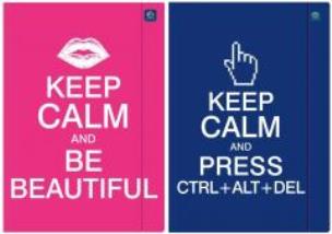 Opakowanie Teczka z gumką A4+ LUX UV Keep Calm (10szt)