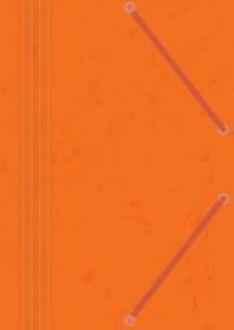 Opakowanie Teczka z gumką A4 z preszpanu pomarańczowa (10szt)