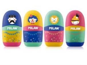 Opakowanie Temperówko-Gumka Capsule Circus II (16szt) MILAN