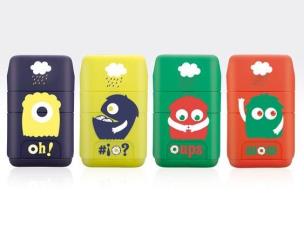 Opakowanie Temperówko-Gumka Compact Monster (16szt) MILAN