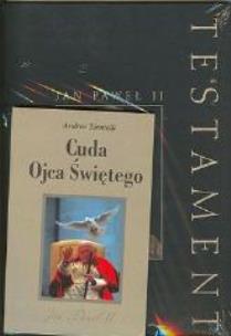 Okładka książki Testament Jan Paweł II +Cuda Ojca Świętego pakiet