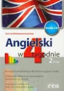 Okładka książki W 4  tygodnie ETAP 2 angielski (CD Gratis) REA
