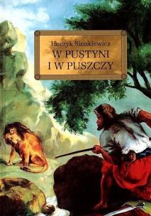 Okładka książki W pustyni i w puszczy z oprac. okleina GREG