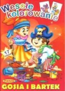 Okładka książki Wesołe kolorowanie - Gosia i Bartek PASJA