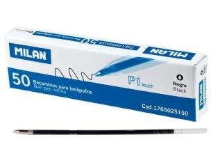 Opakowanie Wkład do długopisu czarny (50szt) MILAN