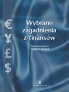 Okładka książki Wybrane zagadnienia z finansów SGGW