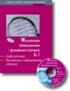 Okładka książki Wyszukiwanie, selekcj...cz.1 podr CD Gratis WSiP