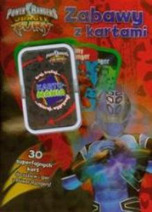 Okładka książki Zabawy z kartami - Power Rangers