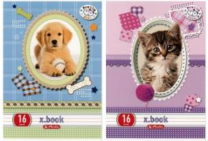 Opakowanie Zeszyt A5/16K linia podwójna Pretty Pets (10szt)