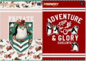 Opakowanie Zeszyt A5/32K kratka UV Pingwiny Movie (10szt)