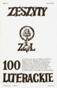 Okładka książki Zeszyty Literackie 100 broszura